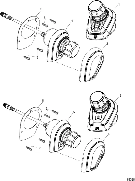 Joystick Assembly Primary and Auxiliary (Design II)