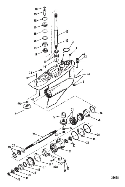 GEAR HOUSING (BRAVO I)