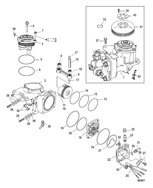 Air Compressor Components SN 1B884477 and up