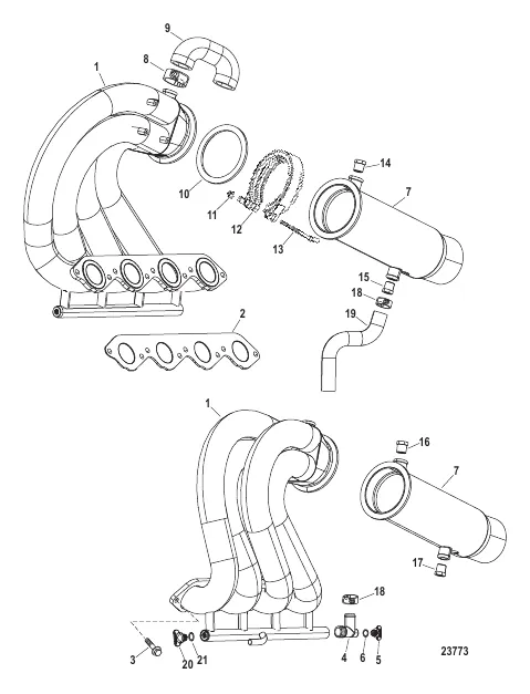 Exhaust Header / Tailpipe Assembly