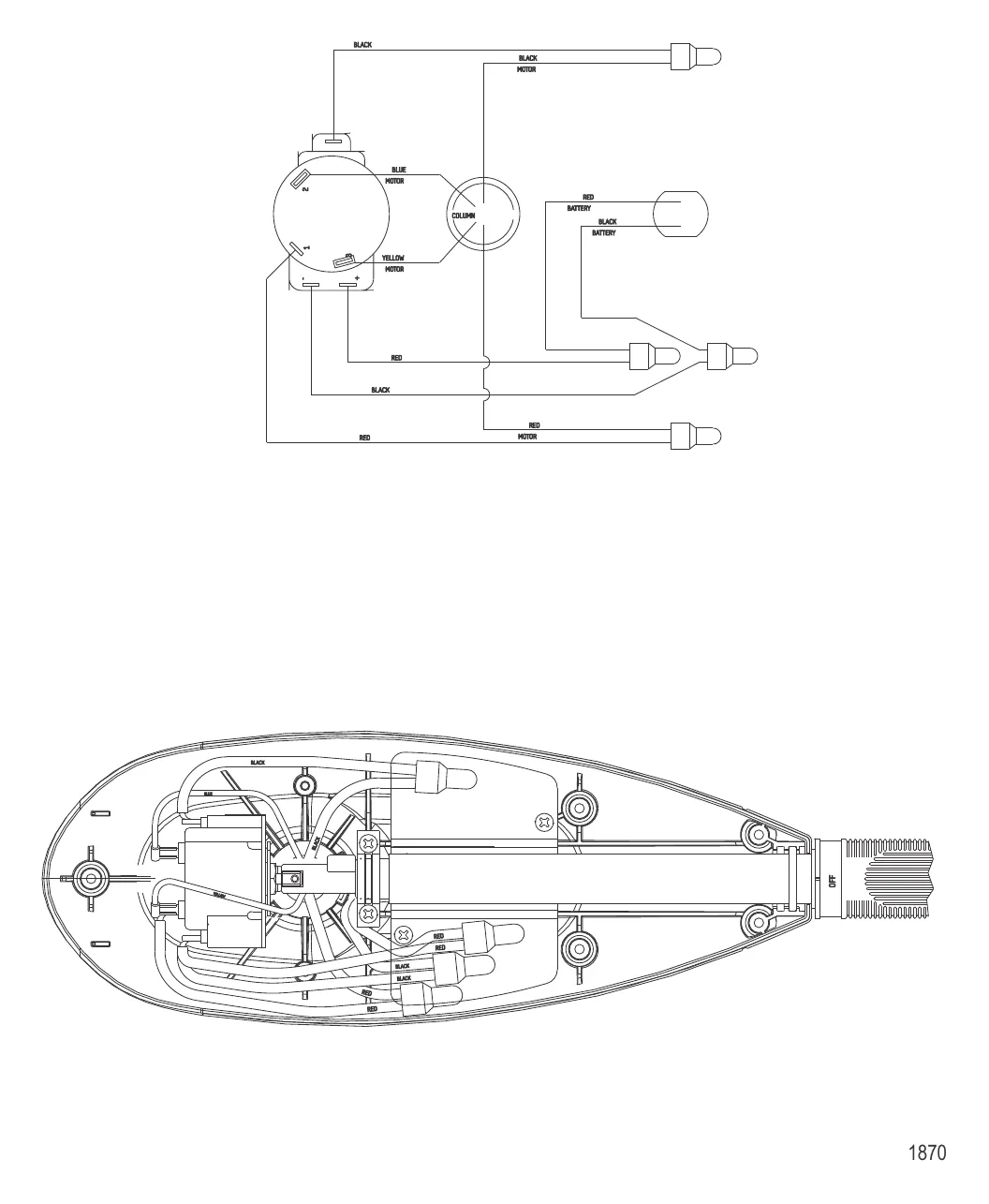 Схема электрических подключений (Модель SW54HB) (без быстроразъемного соединения)