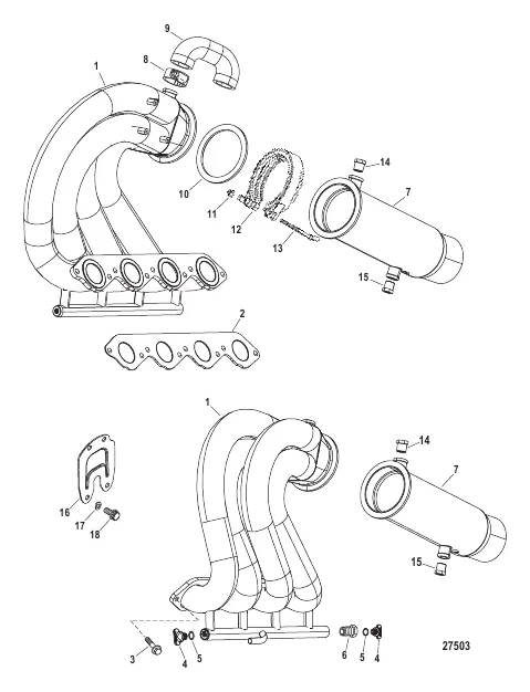 Exhaust Header / Tailpipe Assembly