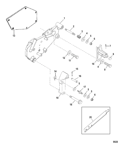 Shift Bracket Components (Bravo Design I)