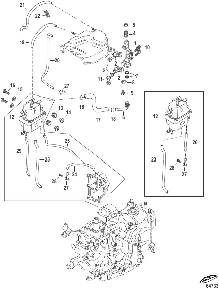 Fuel Rail and Vapor Separator