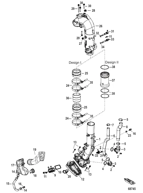 Exhaust 3B050617 and Below