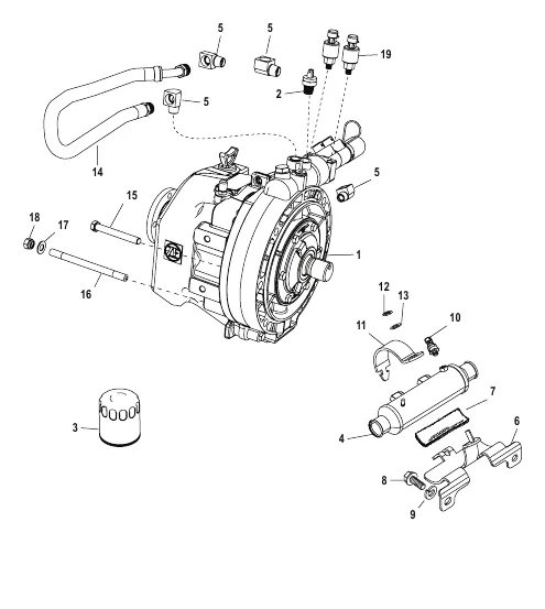 Трансмиссия и связанные детали (ZF – 63C)