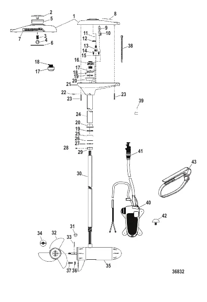 Двигатель для тралового лова в сборе (TR75FBD / TR75L)