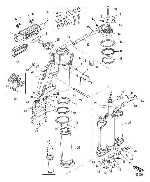 Power Trim/Transom Assembly
