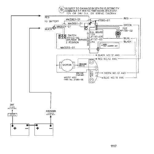 Схема электрических подключений (Модель GWB62V / GWT62V)