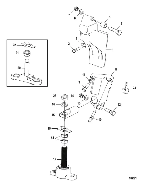 Transmission and Engine Mounting (BORG-WARNER 71C and 72C)
