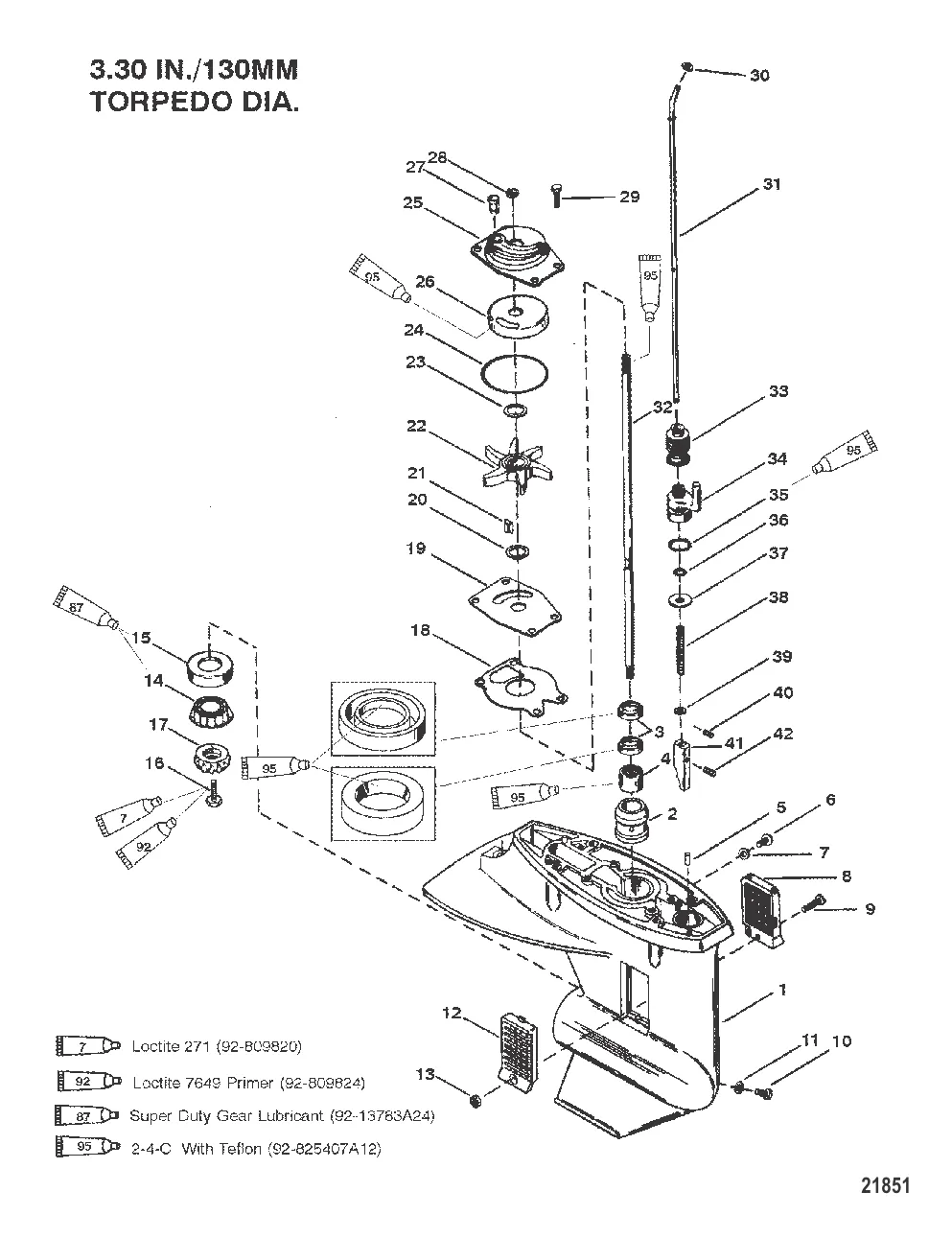 Gear Housing (Driveshaft)(2.25:1 Gear Ratio)