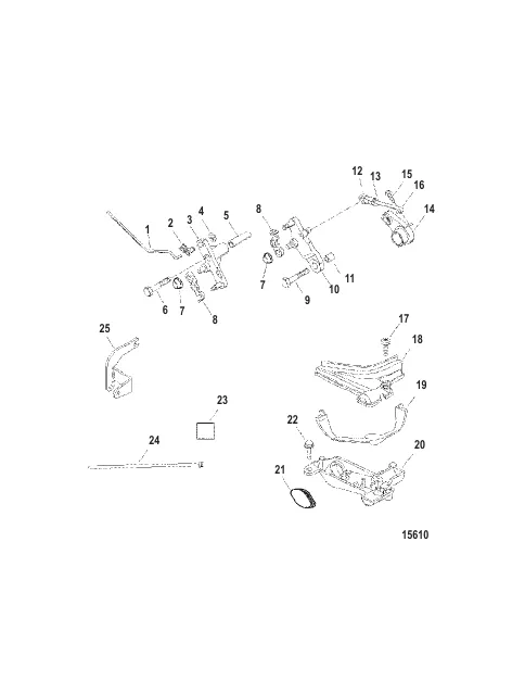 Attaching Kit - Remote Control (8/9.9/15 Hp) 4-Stroke