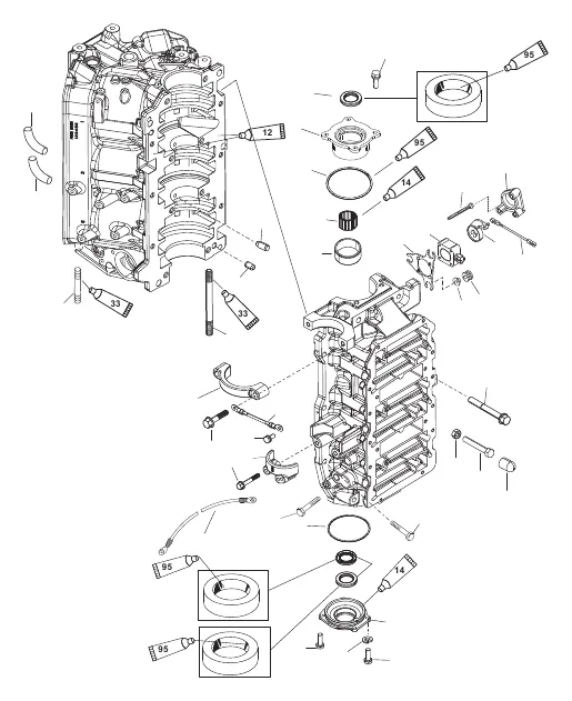 Cylinder Block and End Caps