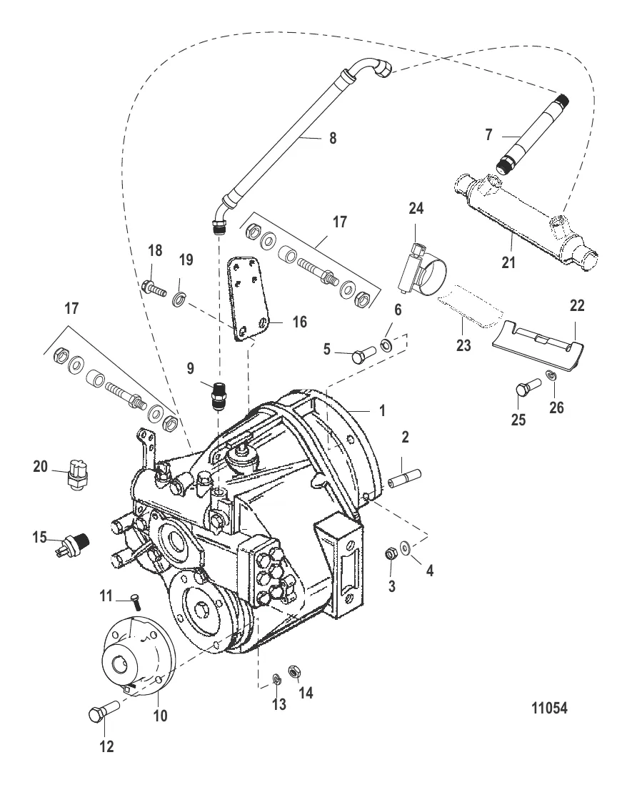 Трансмиссия и связанные детали (Borg-Warner 5000)