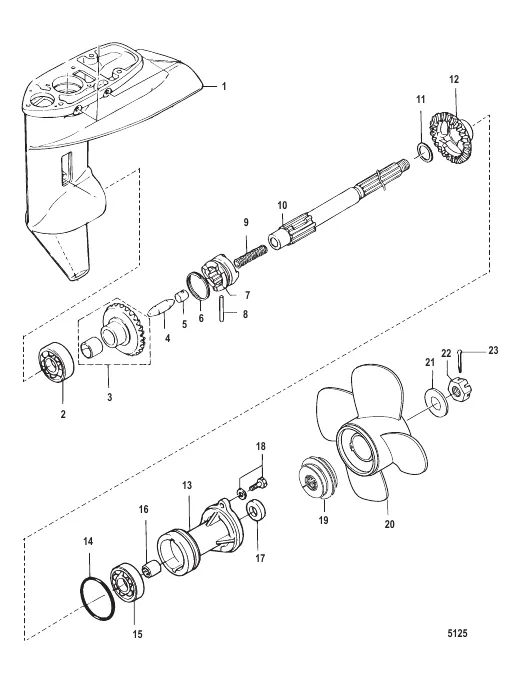 Gear Housing Propeller Shaft - Command Thrust