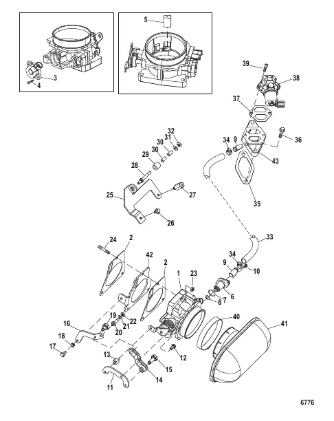 Throttle Body Mechanical Throttle-Shift
