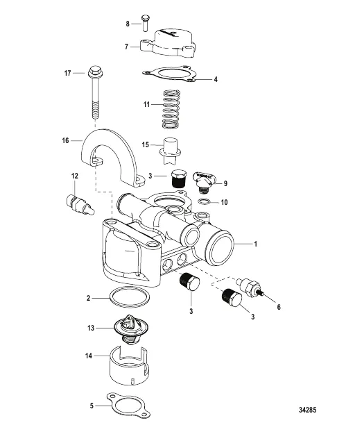 Thermostat and Housing Standard Cooling