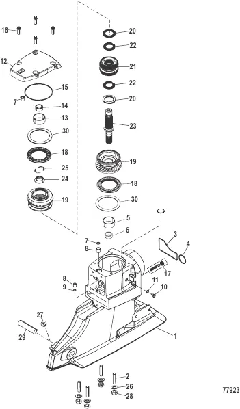 Driveshaft Housing and Drive Gears