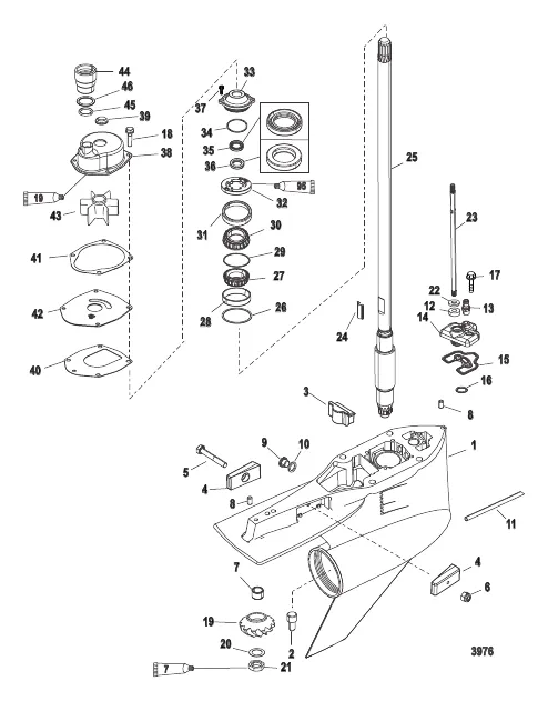 Gear Housing Driveshaft -Torque/FleetMaster