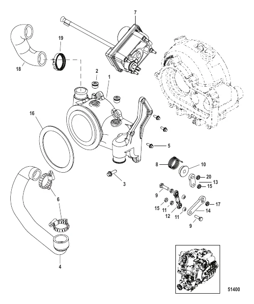 Turbocharger Wastegate Adapter