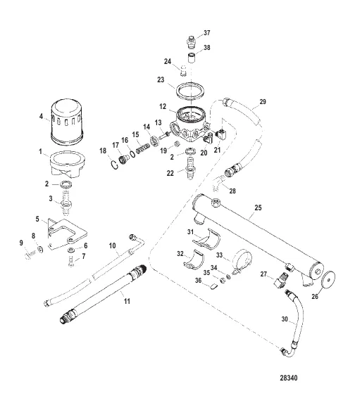 Oil Cooler And Oil Filter (Engine)