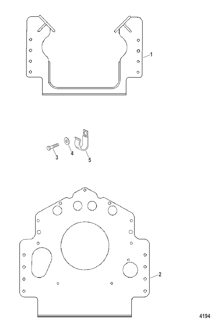Установочные пластины (Двигатель)(Конструкция I)