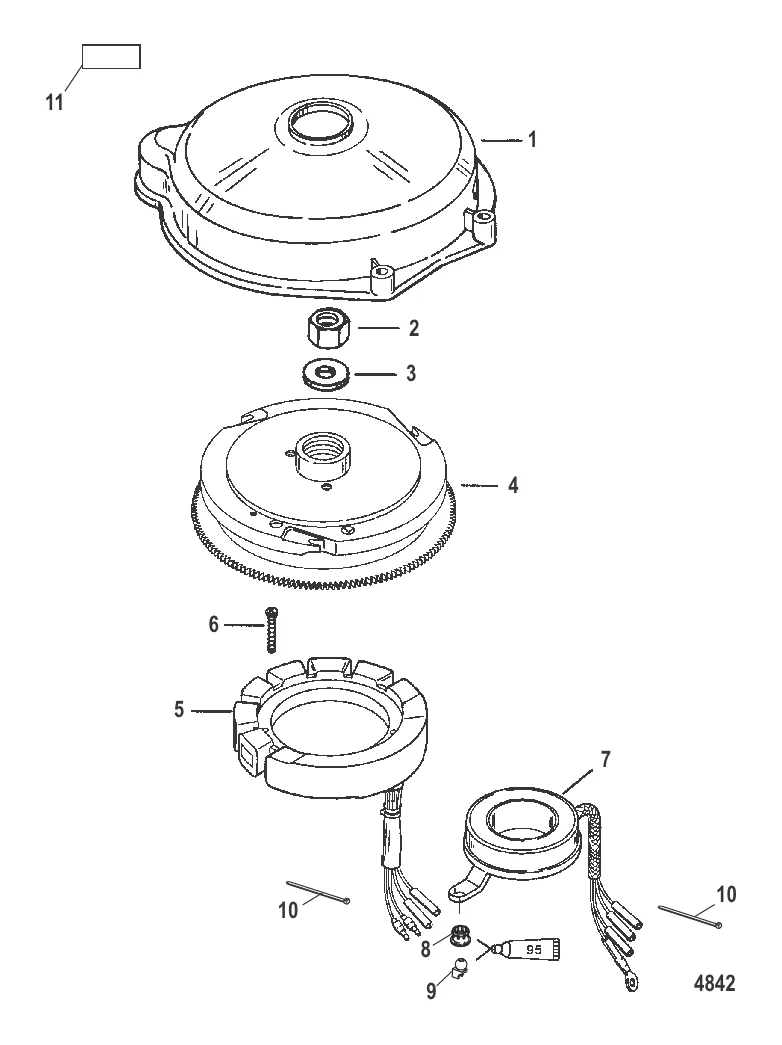 Flywheel and Stator (Electric)