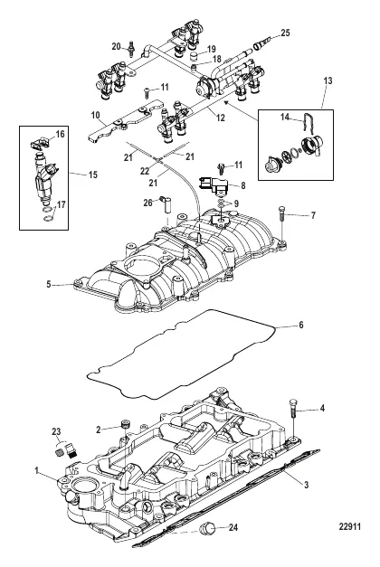 Intake Manifold and Fuel Rail