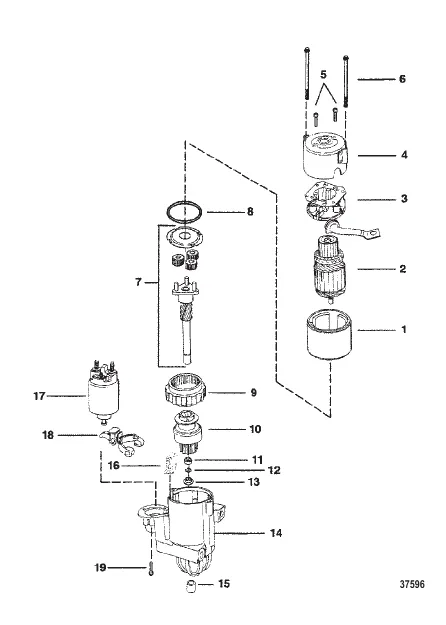 Starter Motor 8 Inch (PG 260) 2-7/8 In. Diameter End Cap