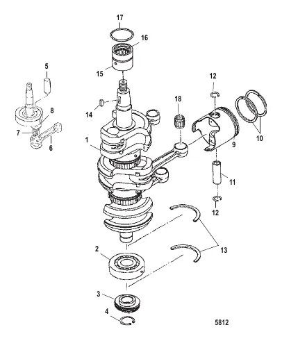 Crankshaft, Piston and Connecting Rods