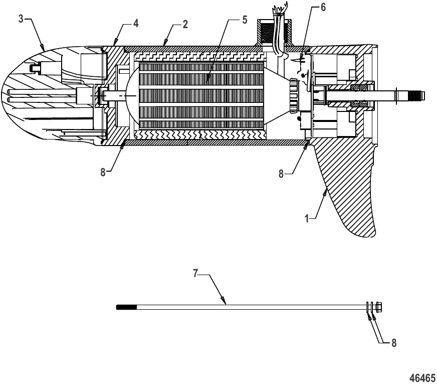 Нижний блок в сборе (FW55 – переменная, Sonar)(8M0096747)