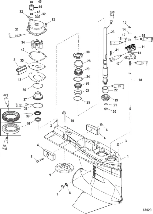 Gear Housing Driveshaft
