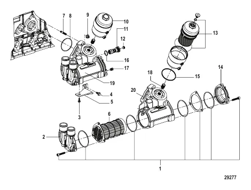 Oil Cooler and Filter Assembly