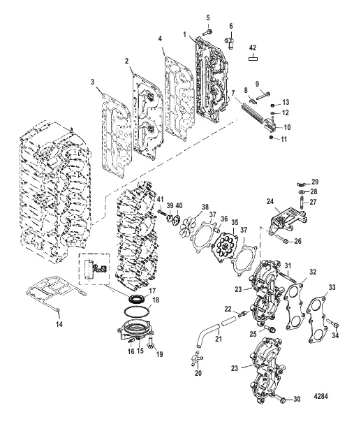 Всасывающий коллектор и блок с пластинчатыми клапанами