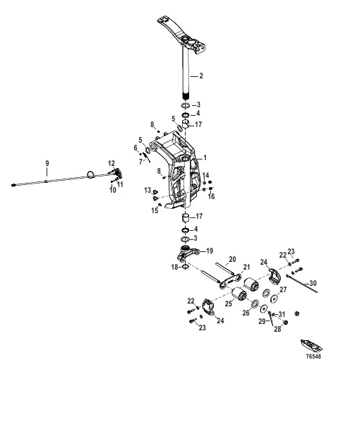Swivel Bracket and Steering Arm