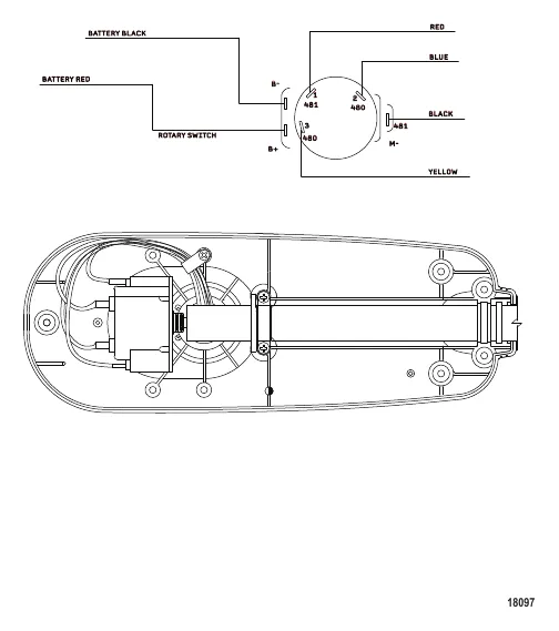 Схема электрических подключений (Модель T46) (с быстроразъемным соединением)