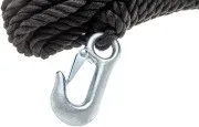 Канат с карабином полипропилен черн. Диа.9,5мм*6м