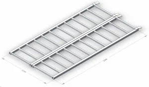 Пандус регулируемый по ширине 2,3м х 1,3м 300005T