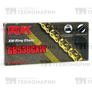 Цепь для мотоцикла до 1200 см³ (бухта) (золотая, с сальниками XW-RING) 