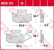 Колодки тормозные (серия Sinter Offroad) 