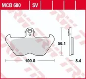Колодки тормозные (серия Organic Allround) 