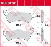 Колодки тормозные (серия Sinter Street SV) MCB885SV