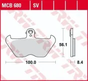 Колодки тормозные (серия Sinter Street SV) MCB680SV
