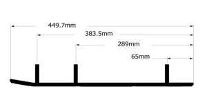 Конек лыжи BRP (без вставок, комплект 2шт) 