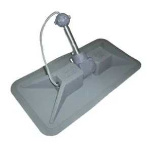 Уключина поворотная 240х120 мм, прямоугольная, чёрная