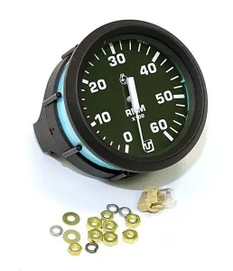 Тахометр 6000 об/мин для стац.моторов (U)