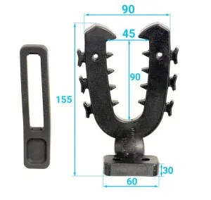 Крепление-рогатка (малое, изогнутое основание)