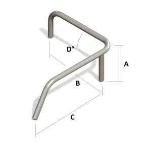 Поручень кормовой правый борт(3 стойки) под заказ