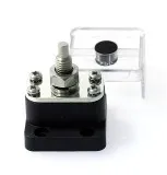 Клемма-штифт одинарный 10 мм с крышкой и металл. прокладкой