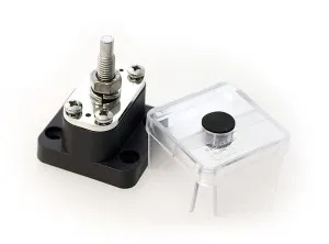 Клемма-штифт одинарный  8 мм с крышкой и металл. прокладкой